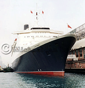 QE2 Starboard Bow quarter